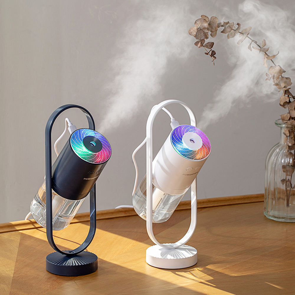 Humidifier, USB projector light, 360° rotating desktop, mini, silent
