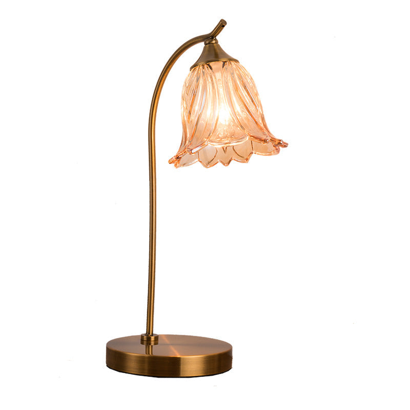 French retro style bedroom bedside table lamp