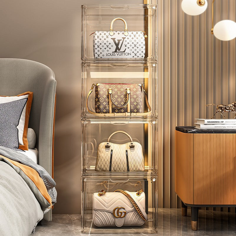 Home bag storage organizer for living room