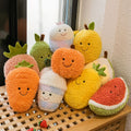 Fruit and vegetable plush toys, claw machine dolls, 10 pieces